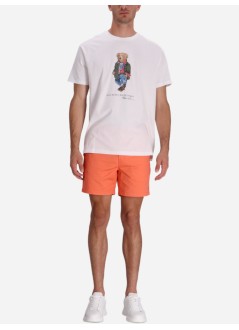 polo ralph lauren short pant mancfprepsters-flat-short - 710644995061 deep mango
