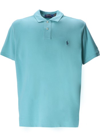 polo ralph lauren polo hombre sskccmslm1-short sleeve-knit - 710680784407 deep seafoam c7540