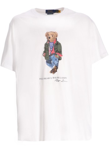 polo ralph lauren camiseta hombre sscnclsm1-short sleeve-t-shirt - 710854497041 cr24 white explorer bear
