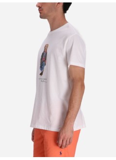 polo ralph lauren t-shirt mansscnclsm1-short sleeve-t-shirt - 710854497041 cr24 white explorer bear