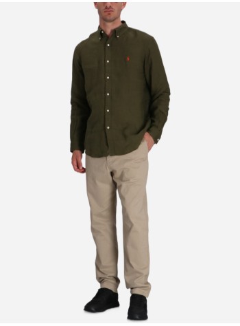 polo ralph lauren pant  mancfprepsterp-flat front - 710944490005 khaki tan 2