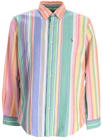 polo ralph lauren camiseria hombre cubdppcs-long sleeve-sport shirt - 710961341001 6595a green blue multi