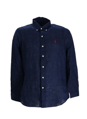 polo ralph lauren camiseria hombre cubdppcs-long sleeve-sport shirt - 710966294006 newport navy