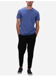 polo ralph lauren t-shirt mansscncmslm2-short sleeve-t-shirt - 710671438393 faded royal heather c7941