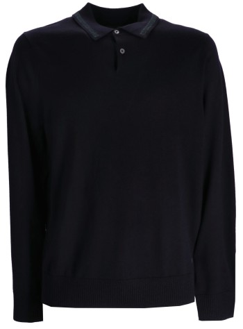 Mens Sweater Ls Polo