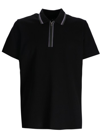 Mens Reg Fit Half Zip Polo