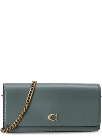 Refined Calf Leather Essential Long Wallet On Chain