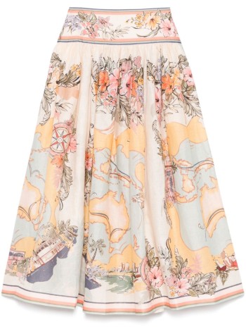 zimmermann skirt womantallow midi skirt - 1750srs253 naump