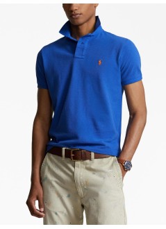 polo ralph lauren polo mansskccmslm1-short sleeve-knit - 710782592011 new iris blue c2427