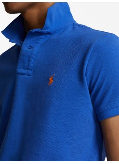 polo ralph lauren polo mansskccmslm1-short sleeve-knit - 710782592011 new iris blue c2427