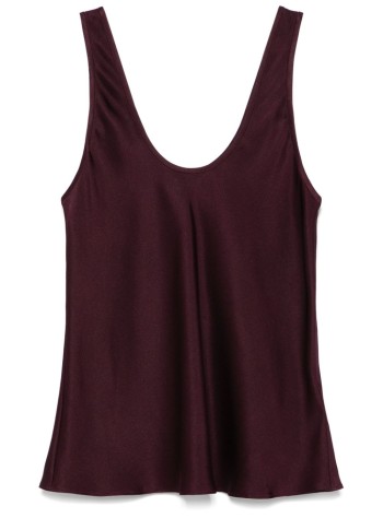 anine bing top womanlea top - a070839red15 burgundy