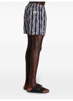 oas bermuda hombre blue scribble swim shorts - 5001306 blue