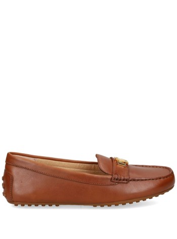 polo ralph lauren casual mujer barnsbury flats driver - 802925635002 deep saddle tan