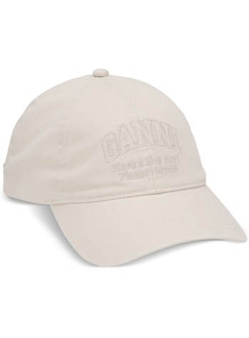 ganni cap womancap hat patch - a5861 135