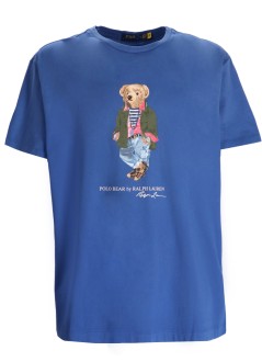 polo ralph lauren t-shirt mansscnclsm9-short sleeve-t-shirt - 710958193001 cr24 nw iris blu sw explr bear