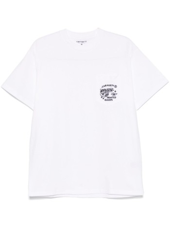 S/s Fragments Pocket T-shirt Organic Cotton Single Jersey