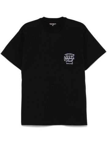 carhartt t-shirt mans/s fragments pocket t-shirt organic cotton single jersey - i034407 0d2xx