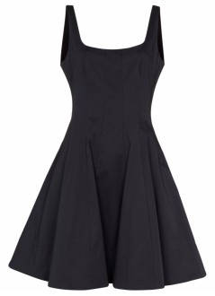 staud vestido mujer mini wells dress - 907502 blk