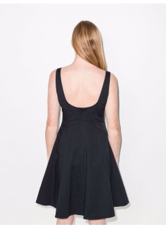 staud vestido mujer mini wells dress - 907502 blk