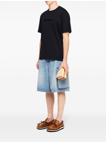 jw anderson t-shirt manlogo embroidery t-shirt - jt0258pg1510 999 2