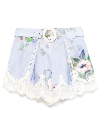 Everley Lace Trim Tuck Short