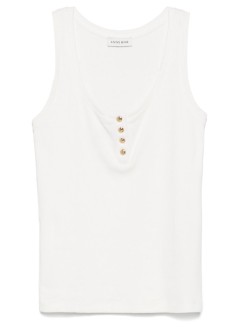 anine bing top mujer alessia tank - a0810316ivy26 ivory