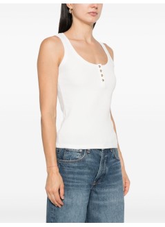 anine bing top mujer alessia tank - a0810316ivy26 ivory