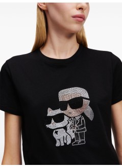 karl lagerfeld top mujer ikon rs duo t shirt - a1w17131 999