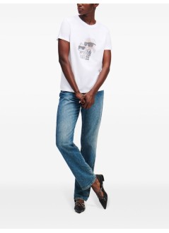 karl lagerfeld top mujer ikon rs duo t shirt - a1w17131 100