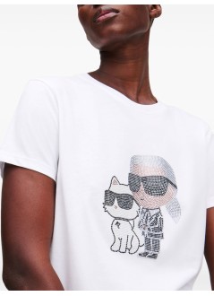 karl lagerfeld top mujer ikon rs duo t shirt - a1w17131 100