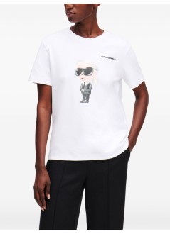 karl lagerfeld top mujer ikon aquarelle k t shirt - a1w17130 100