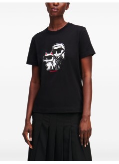 karl lagerfeld top mujer ikon sketch duo t shirt - a1w17129 999