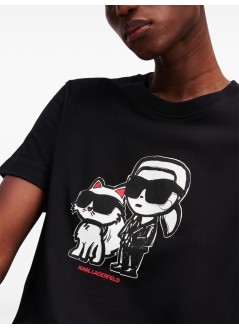 karl lagerfeld top mujer ikon sketch duo t shirt - a1w17129 999