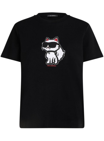 karl lagerfeld top womanikon sketch choupette tshirt - a1w17128 999