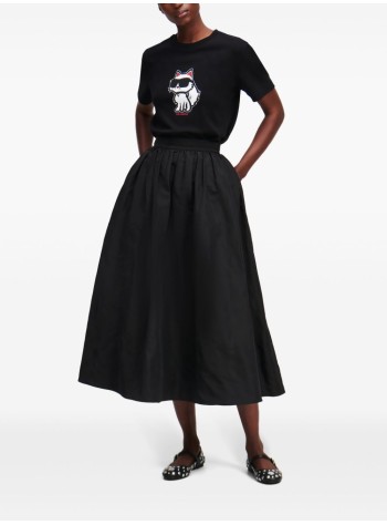 karl lagerfeld top womanikon sketch choupette tshirt - a1w17128 999 2