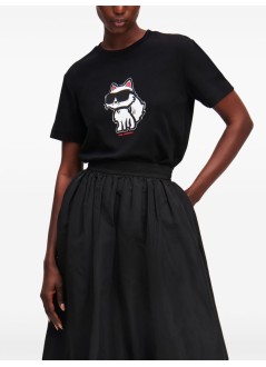 karl lagerfeld top mujer ikon sketch choupette tshirt - a1w17128 999