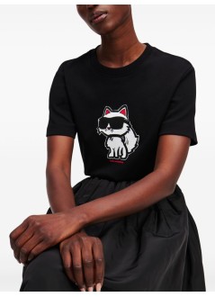 karl lagerfeld top mujer ikon sketch choupette tshirt - a1w17128 999