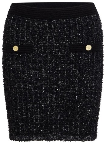 karl lagerfeld skirt womanboucle knit skirt - a1w12030 999