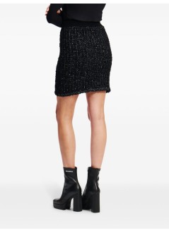 karl lagerfeld skirt womanboucle knit skirt - a1w12030 999