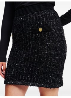 karl lagerfeld skirt womanboucle knit skirt - a1w12030 999