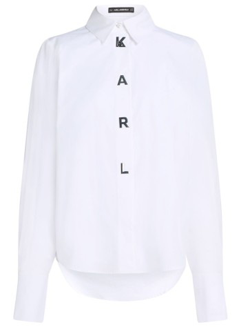 karl lagerfeld camiseria mujer karl snap poplin shirt - a1w11026 100