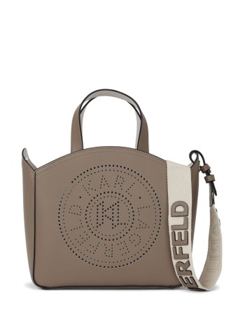 karl lagerfeld crossbody womank circle sm tote perforated - a1w30058 1ku