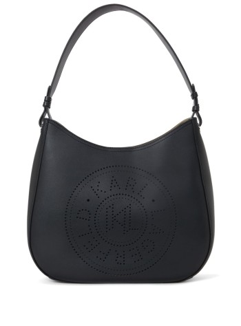 karl lagerfeld handbag mujer k circle hobo bag perforated - a1w30213 999