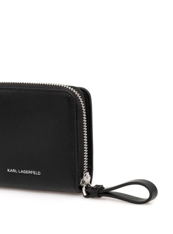 karl lagerfeld wallet womank circle md zip bifold wallet - a1w32084 999 2
