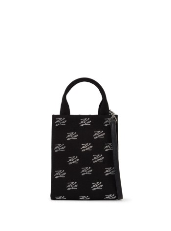 karl lagerfeld crossbody womank autograph square small tote - a1w50026 1rc