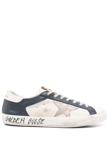 golden goose sneaker mansuper star leather and nappa upper laminated leather star l - gmf00103f006902 82869