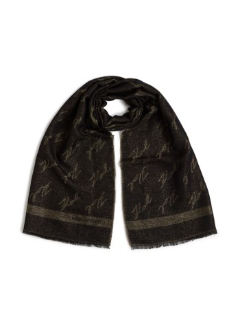 karl lagerfeld neckwear womank signature jkrd woven  scarf - a1w33081 992