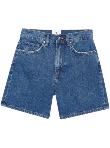 anine bing short pant womankat short - a0510677whd6 vintage blue