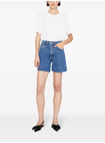 anine bing short pant womankat short - a0510677whd6 vintage blue 2