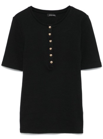 anine bing t-shirt womanalessia tee - a0810315blk26 black